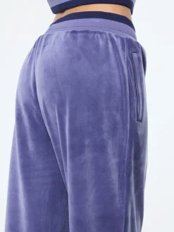 Leta Velour Pant- Heron