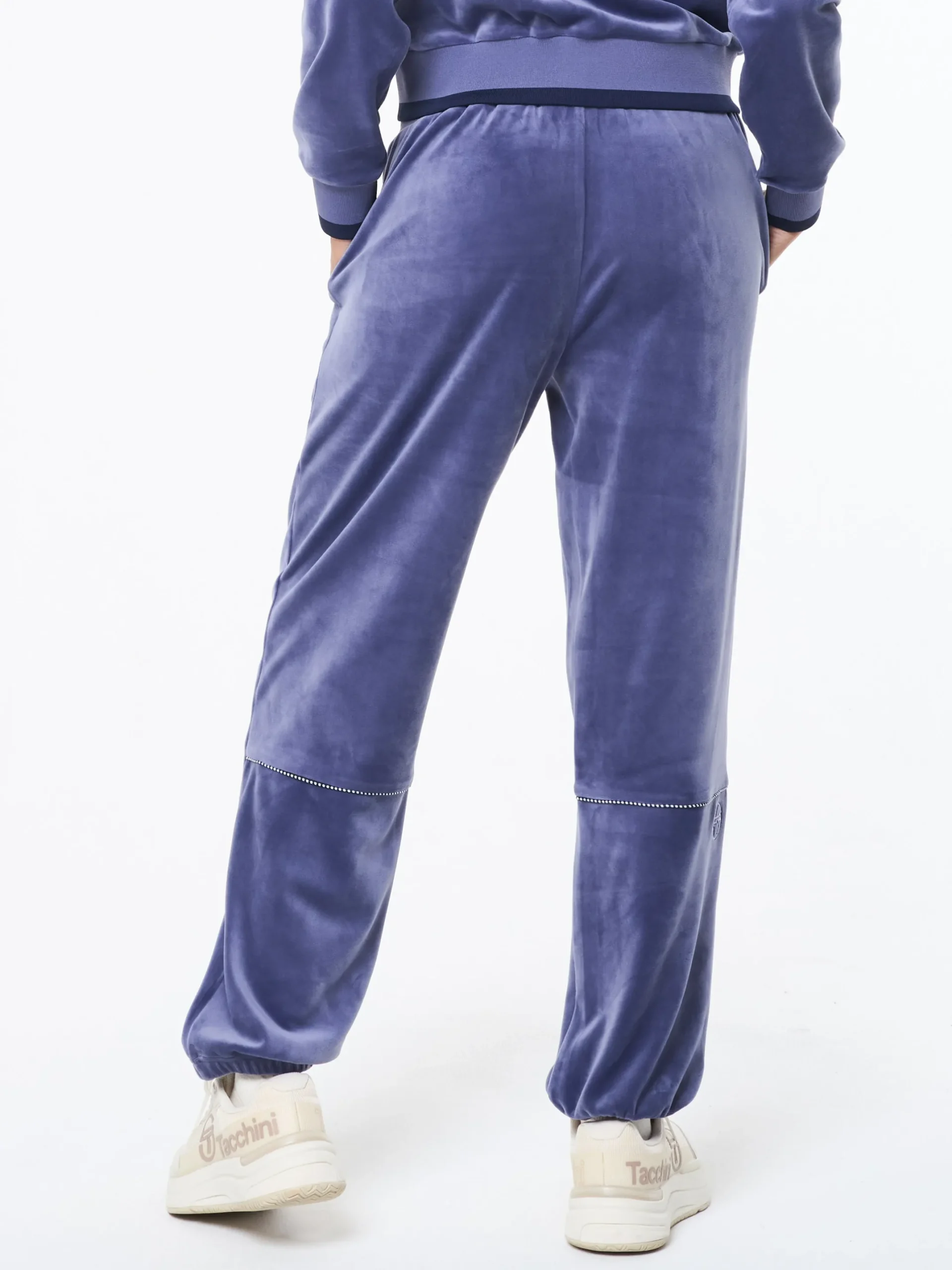 Leta Velour Pant- Heron