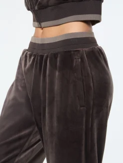 Leta Velour Pant- Mulch