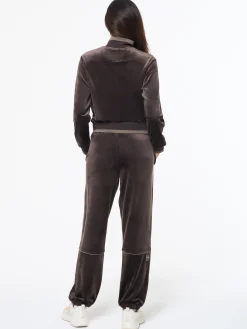 Leta Velour Pant- Mulch
