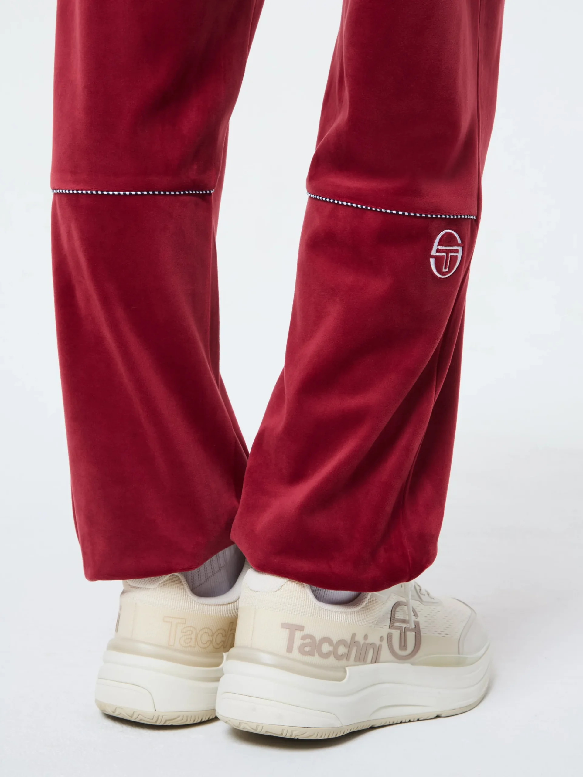 Leta Velour Pant- Rhubarb