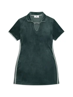 Lina Velour Dress- Green Gables