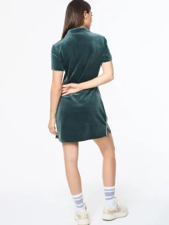 Lina Velour Dress- Green Gables