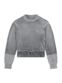 Lina Velour Top- Quiet Shade
