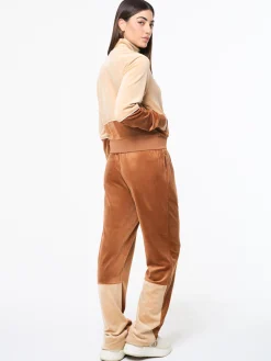 Lina Velour Track Pant- Candied Ginger