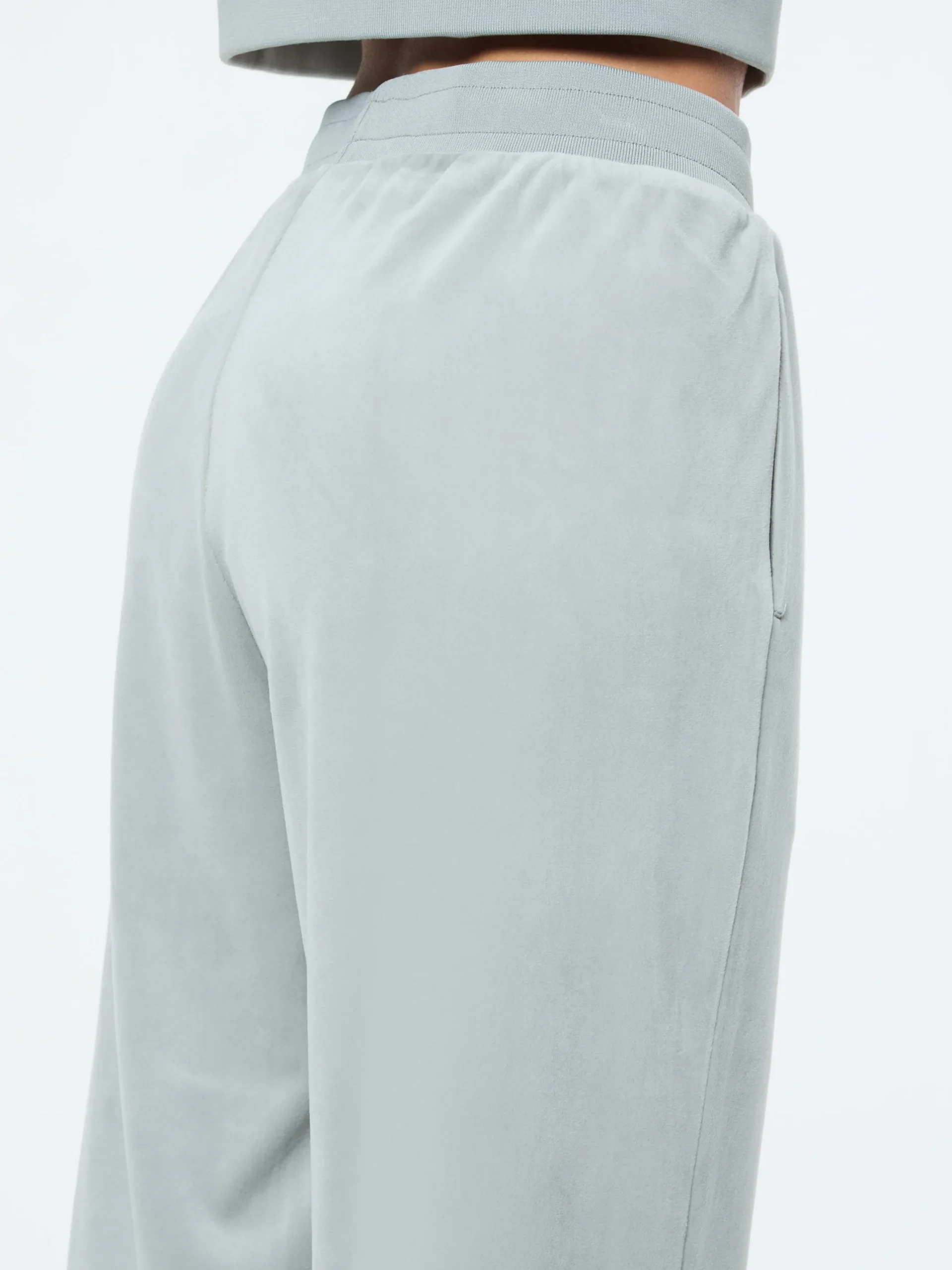 Lina Velour Track Pant- Green Gables