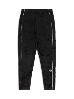 Lioni Velour Track Pant- Black Beauty