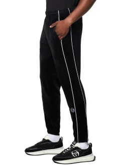 Lioni Velour Track Pant- Black Beauty
