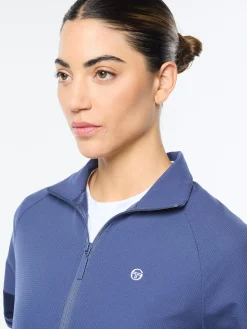 Luna Track Jacket- Blue Indigo