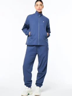 Luna Track Jacket- Blue Indigo