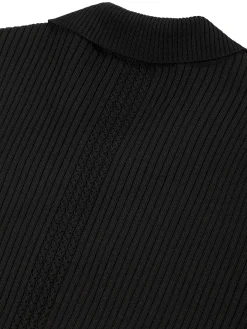 Magreta Rib Cardigan- Black Beauty