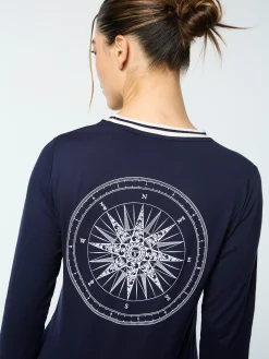 Marina Crew Neck- Maritime Blue