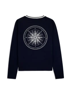 Marina Crew Neck- Maritime Blue