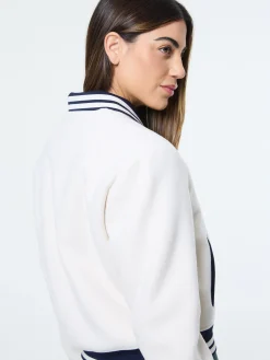 Marisa Varsity Jacket- Gardenia