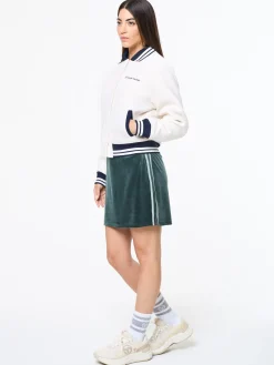 Marisa Varsity Jacket- Gardenia