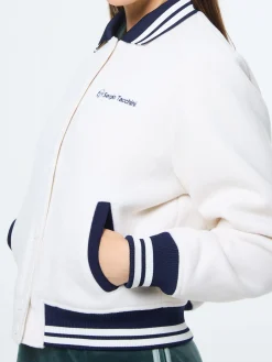 Marisa Varsity Jacket- Gardenia