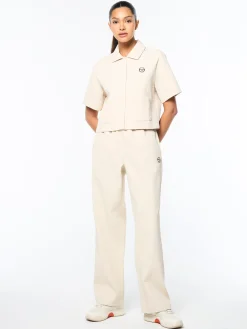 Mia Cropped Shirt- Fog