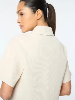 Mia Cropped Shirt- Fog