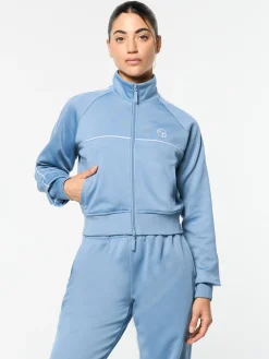 Miss Lioni Track Jacket- Faded Denim