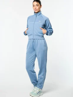 Miss Lioni Track Jacket- Faded Denim
