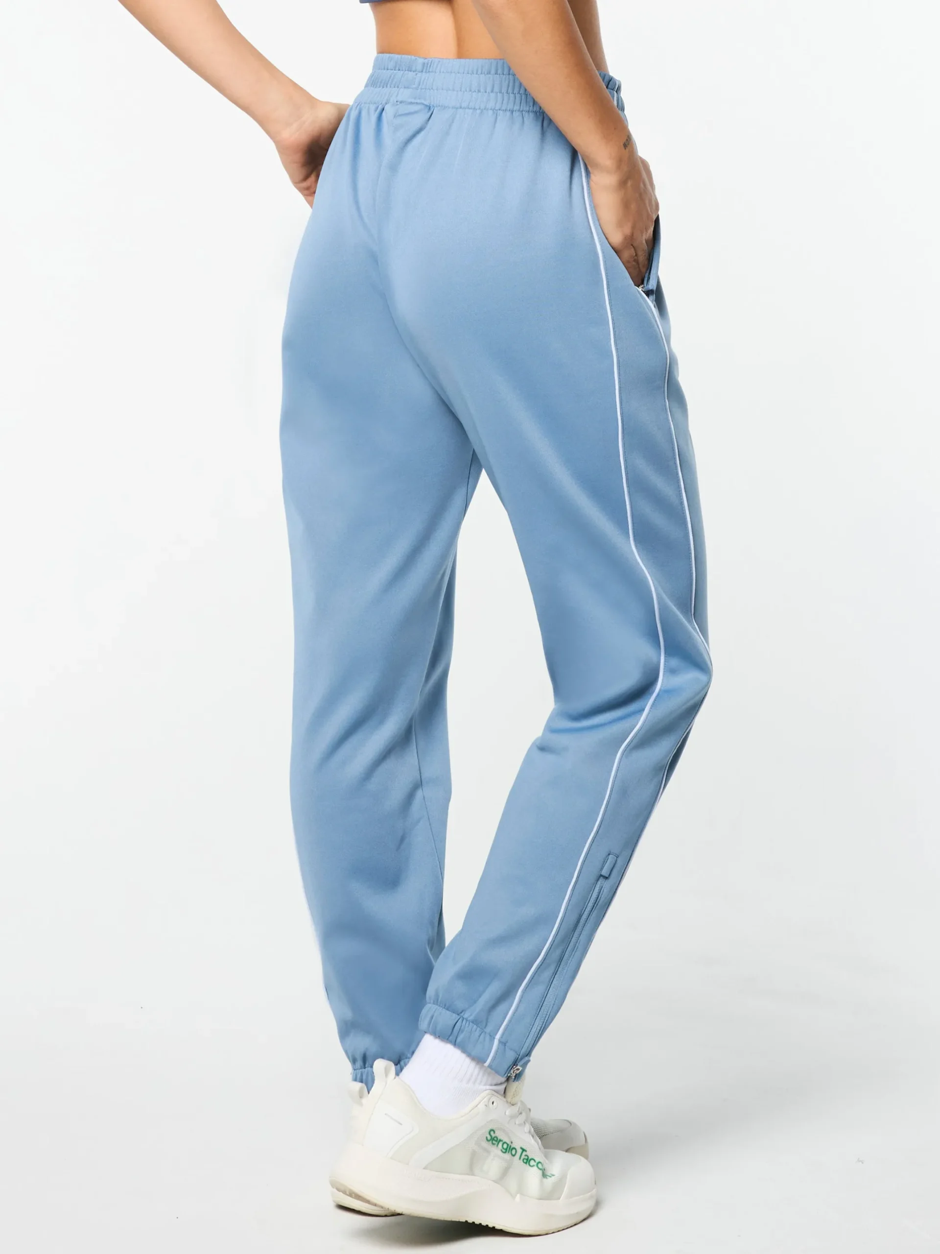 Miss Lioni Track Pant- Faded Denim