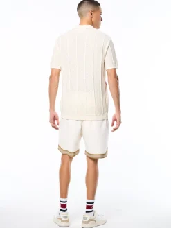 Montell Knit Polo-Gardenia