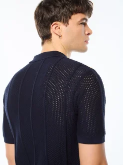 Montell Knit Polo-Maritime Blue