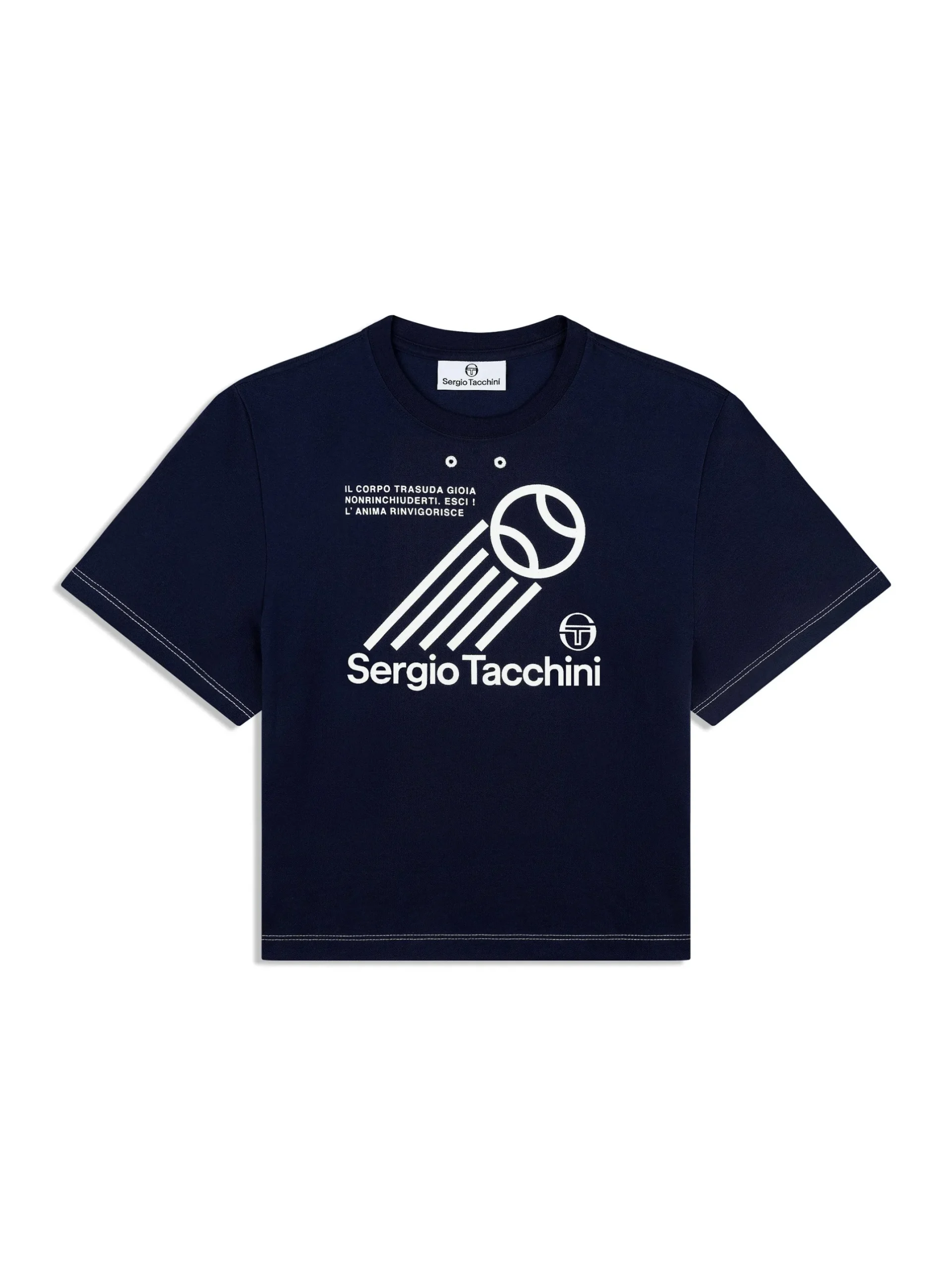 Nera Boxy Tee- Maritime Blue