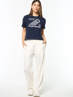 Nera Boxy Tee- Maritime Blue