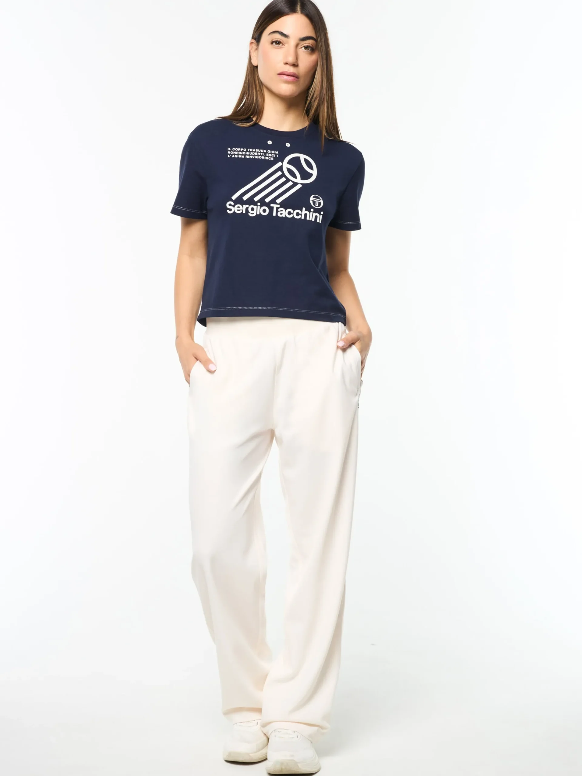 Nera Boxy Tee- Maritime Blue