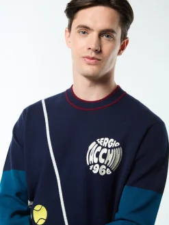 Nota Crewneck- Maritime Blue