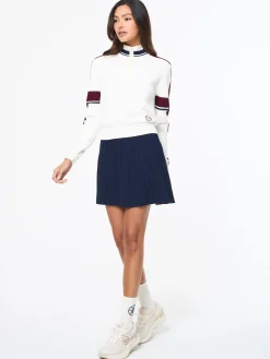 Nota Knit Quarter Zip- Gardenia