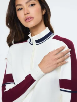 Nota Knit Quarter Zip- Gardenia