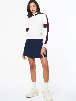 Nota Knit Quarter Zip- Gardenia