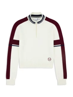 Nota Knit Quarter Zip- Gardenia