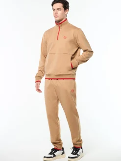 Nuvola Quarter Zip- Bronze Brown