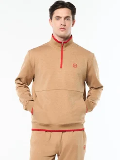 Nuvola Quarter Zip- Bronze Brown
