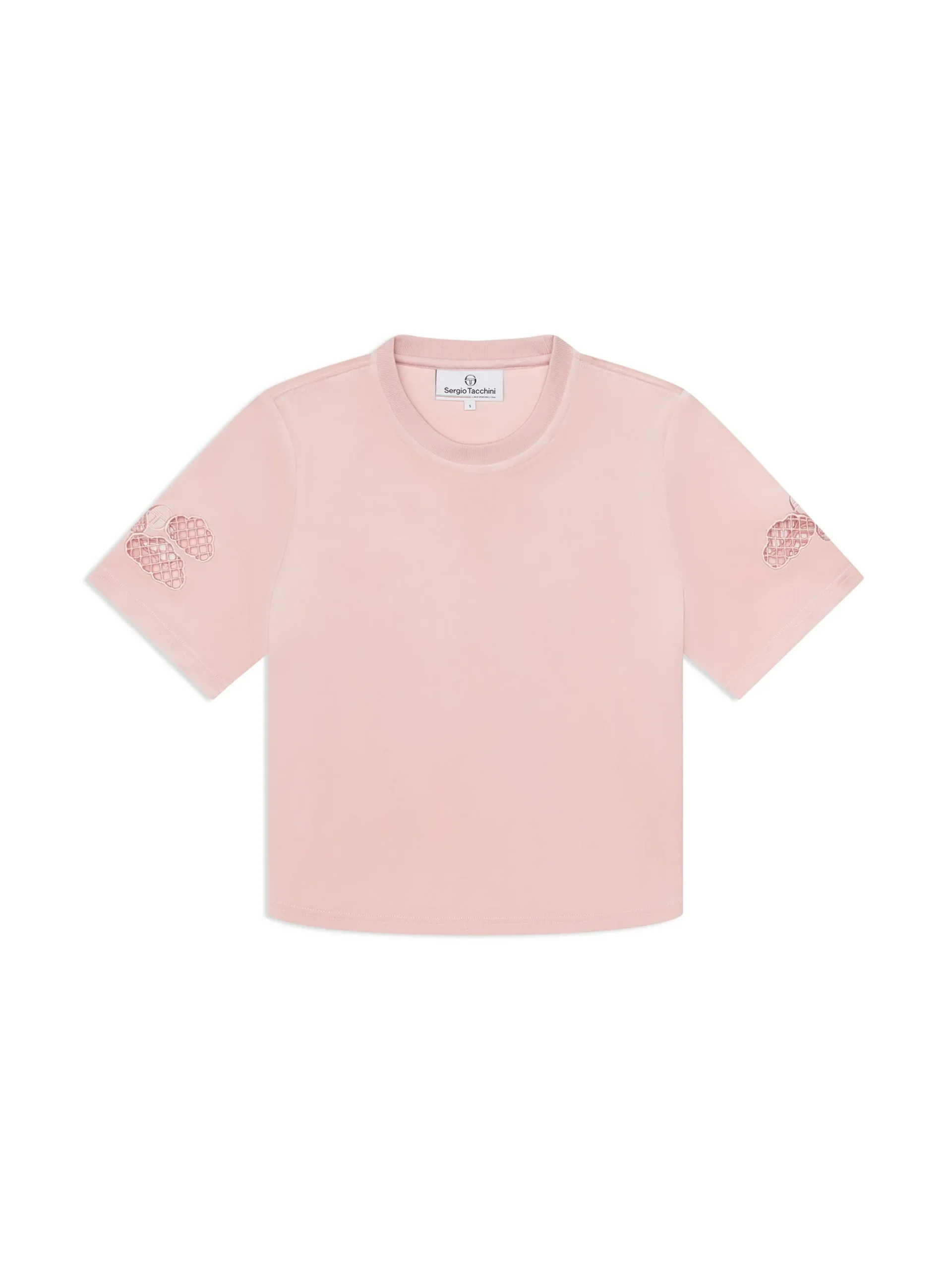 Nuvola Velour Cropped T-Shirt-Barely There