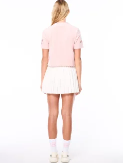 Nuvola Velour Cropped T-Shirt-Barely There