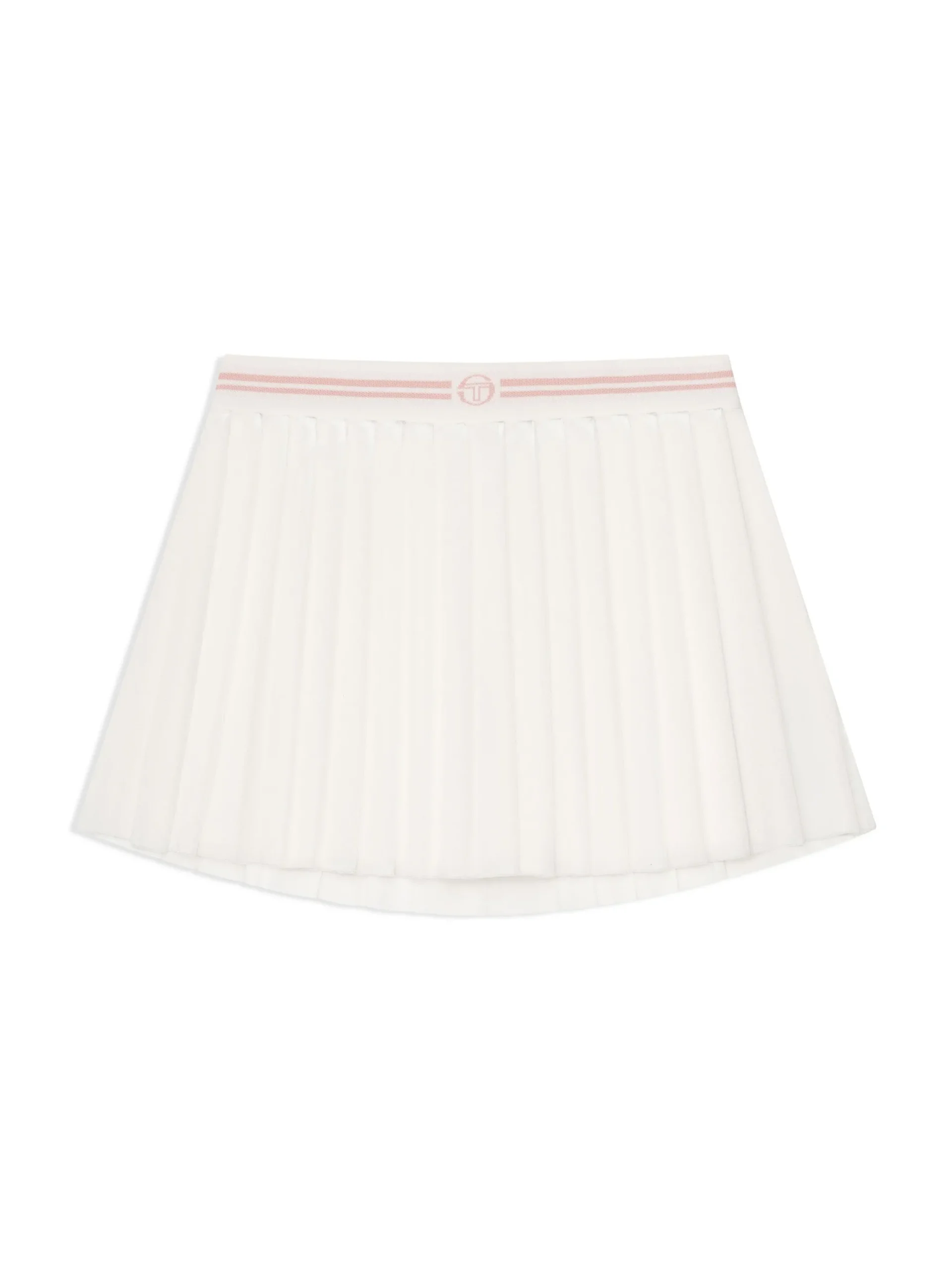 Nuvola Velour Skort-Gardenia