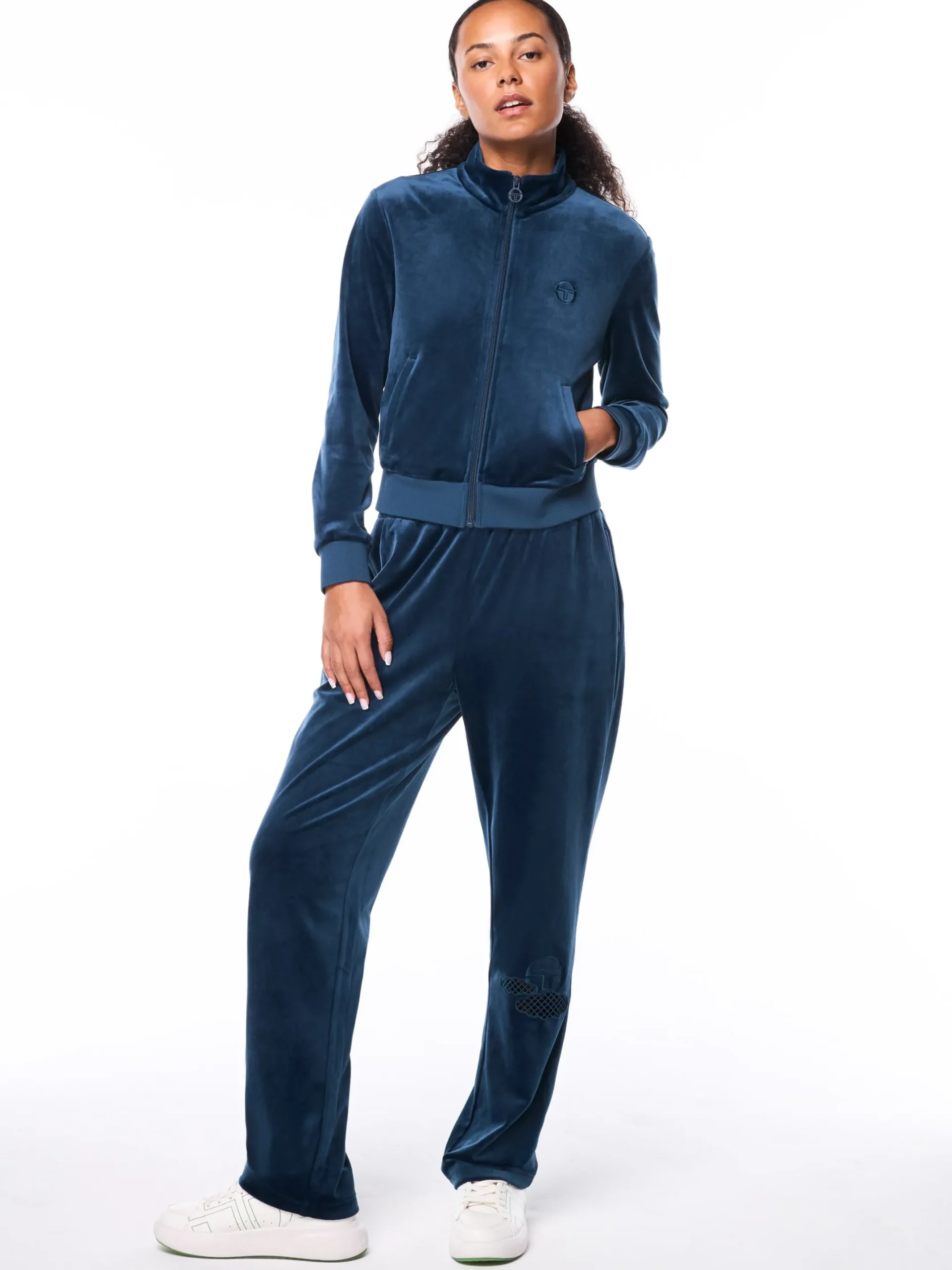 Nuvola Velour Track Jacket-Key Largo