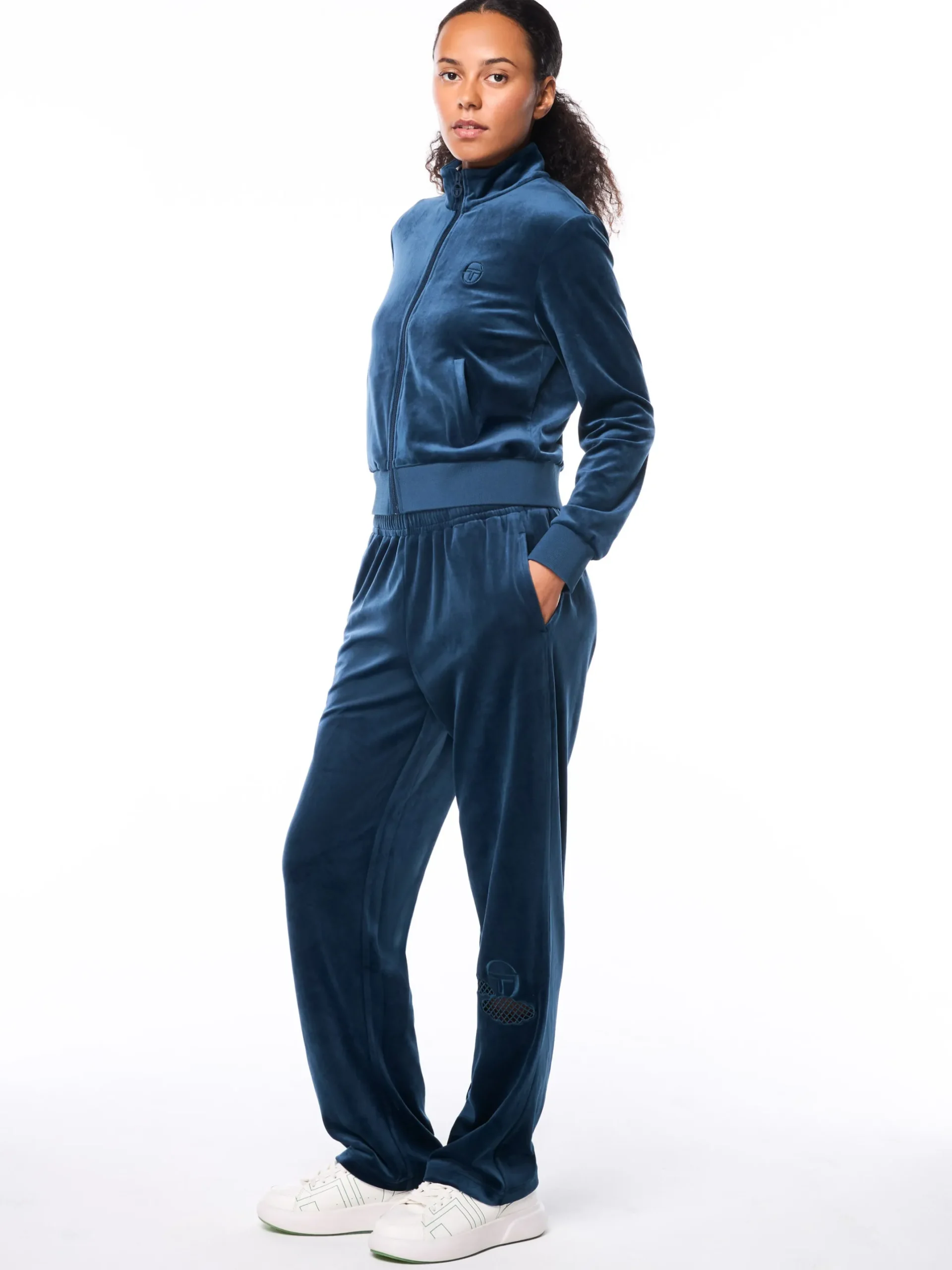 Nuvola Velour Track Jacket-Key Largo
