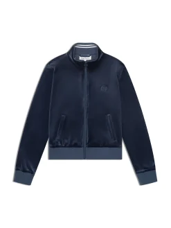 Nuvola Velour Track Jacket-Key Largo