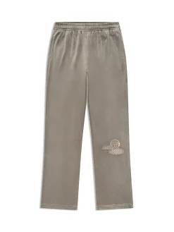 Nuvola Velour Track Pant-Agave Green