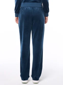 Nuvola Velour Track Pant-Key Largo