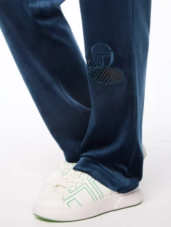 Nuvola Velour Track Pant-Key Largo