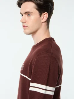 Orion Knit Sweater- Bitter Chocolate/ Gardenia