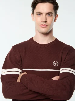 Orion Knit Sweater- Bitter Chocolate/ Gardenia
