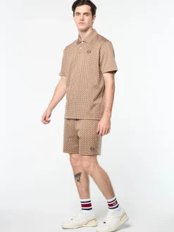 Paolo Knit Polo- Taupe Grey