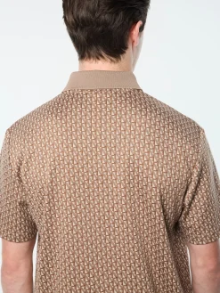 Paolo Knit Polo- Taupe Grey